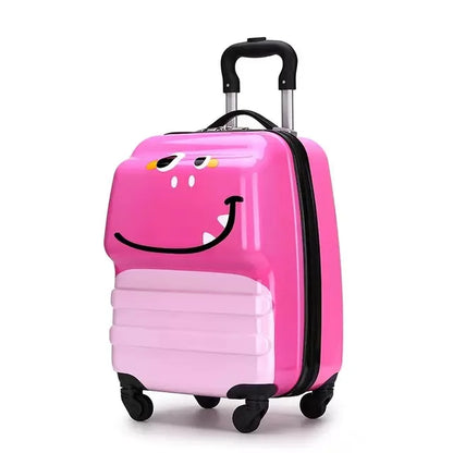 18 Inch ABS Spinner Cartoon Children's Trolley Case Wheel Suitcase Cute Animal 3D Three-dimensional Student Travel Luggage