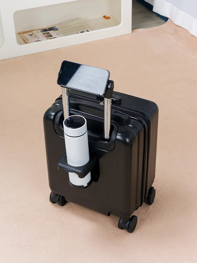 14-Inch Carry-on Luggage Box Small-sized Suitcase Simple And Elegant Quiet Swivel Wheels Suitable For Both Men And Women