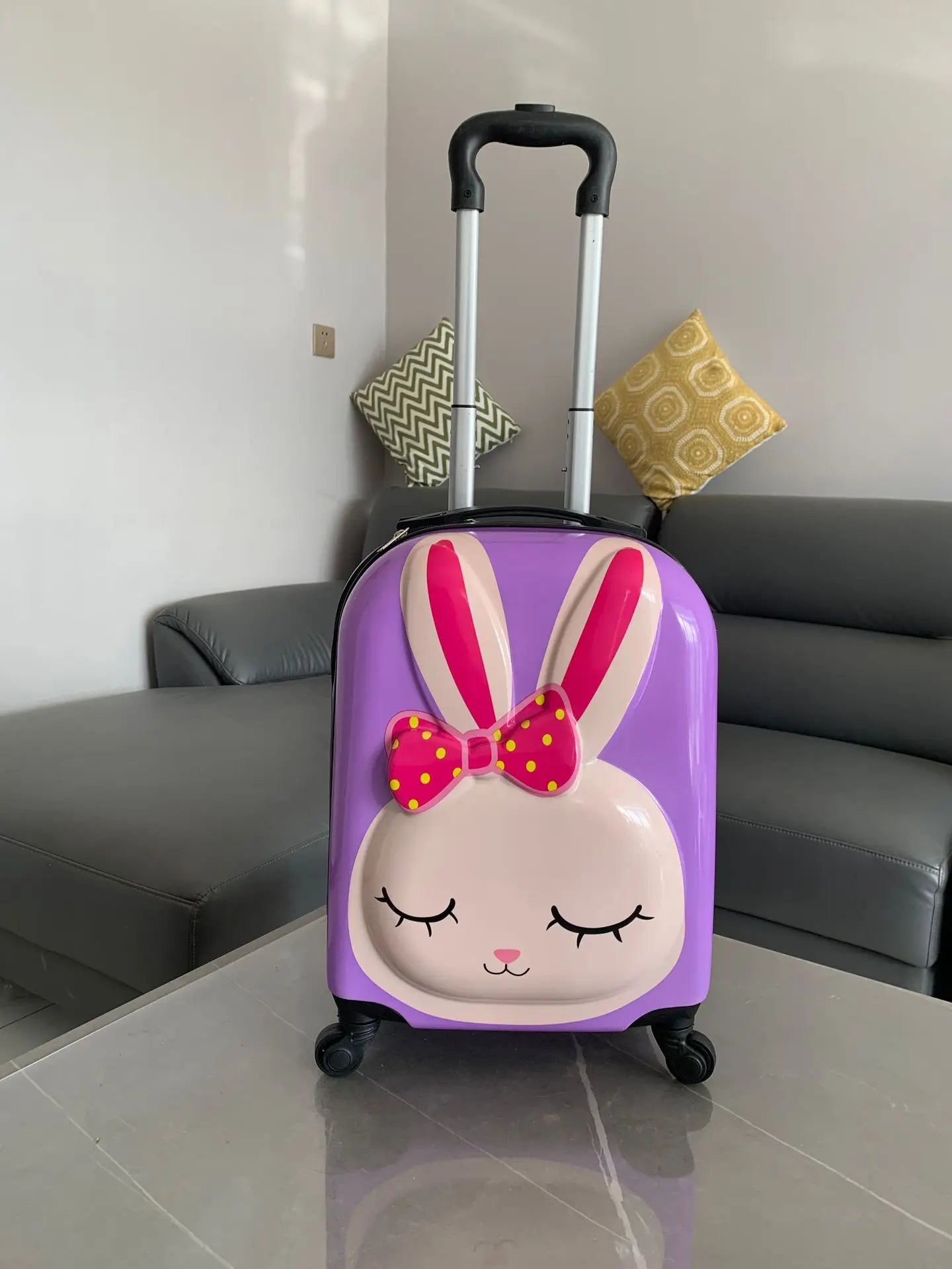 18 Inch ABS Spinner Cartoon Children's Trolley Case Wheel Suitcase Cute Animal 3D Three-dimensional Student Travel Luggage